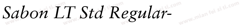 Sabon LT Std Regular字体转换